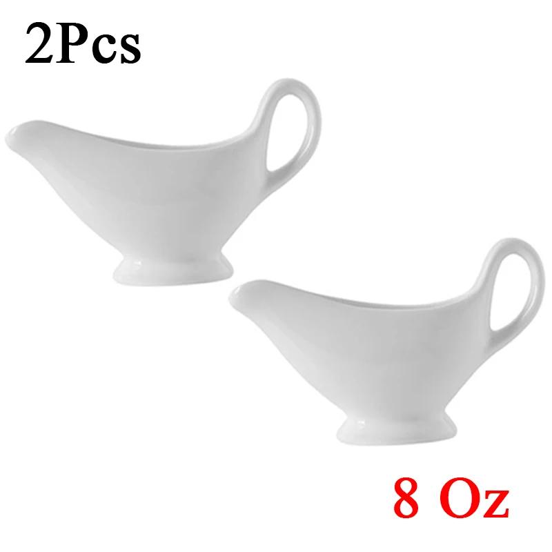 1 Pcs 3 5 8 Oz Silver Gravy Boats Beefsteak Gravy Sauce Boat Container Plate Tableware-in Gravy Boats for Home
