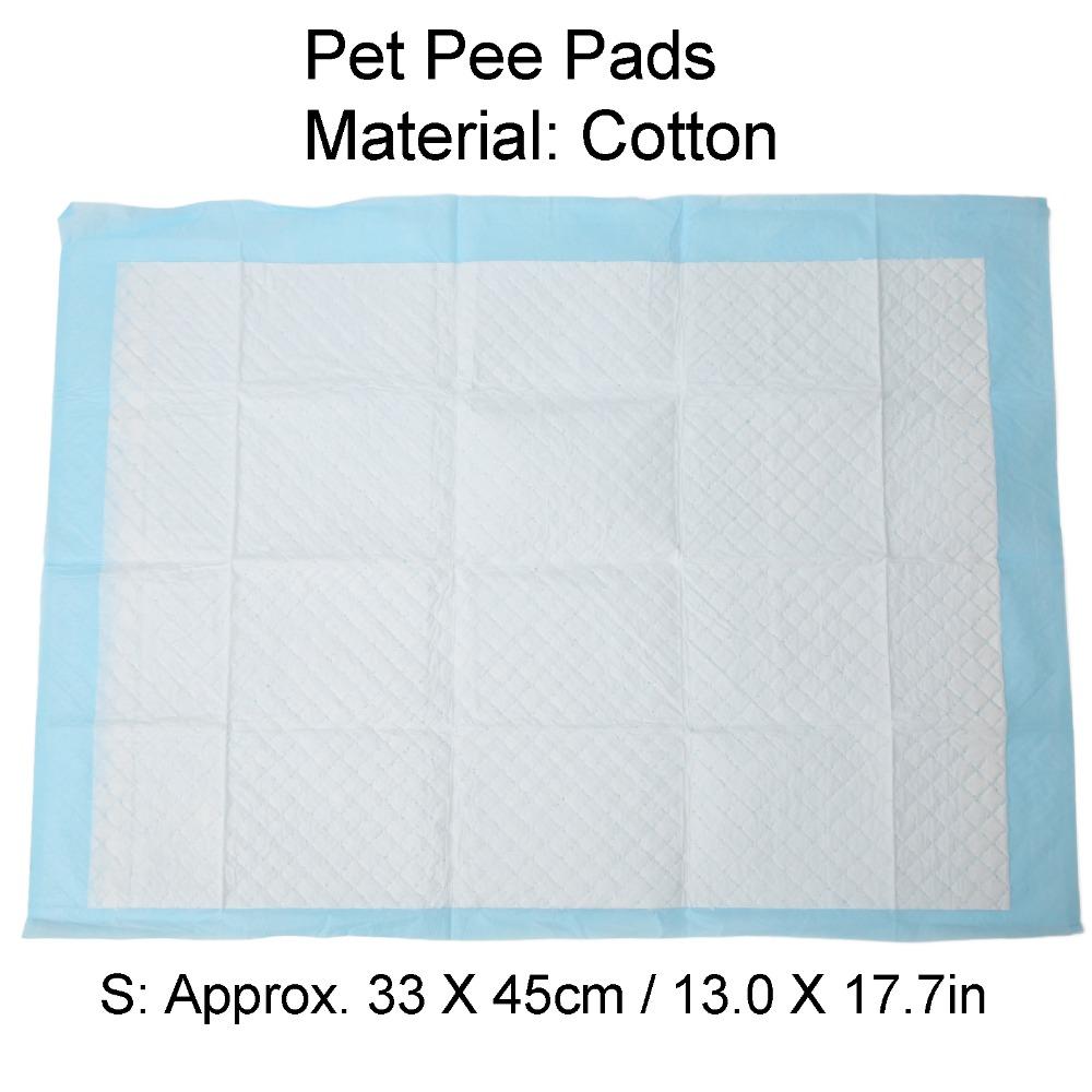 20pcs Strong Water Absorption Pet Pee Pads Blue Water Absorbent Pads Car Travel Use