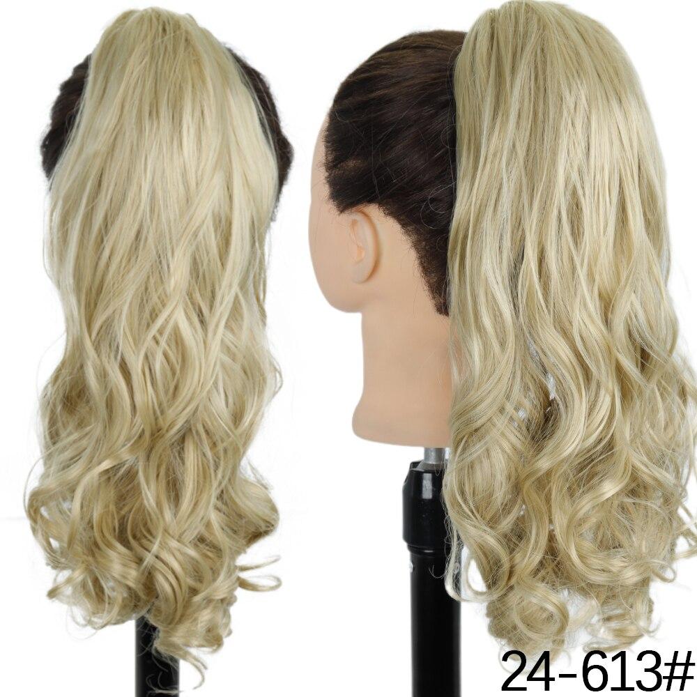 

MERISIHAIR Жіноче довге хвилясте волосся для нарощування синтетичних волокон, кігтики на хвості для жінок, щодня, чорний світлий шиньон 24-613