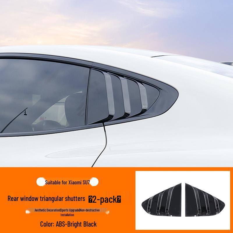 Xiaomi SU7 Rear Side Triangle Carbon Fiber Louver Sticker