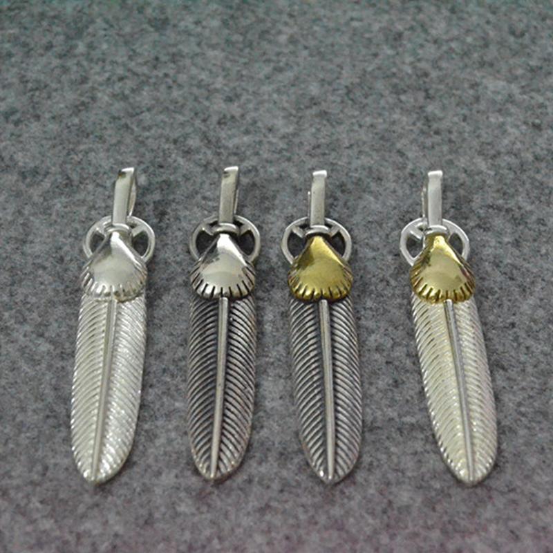 

Ювелирные изделия из стерлингового серебра S925 Takahashi Goro в стиле ретро, ​​тайское серебро, ручная работа, индивидуальный брендовый кулон с перьями орла