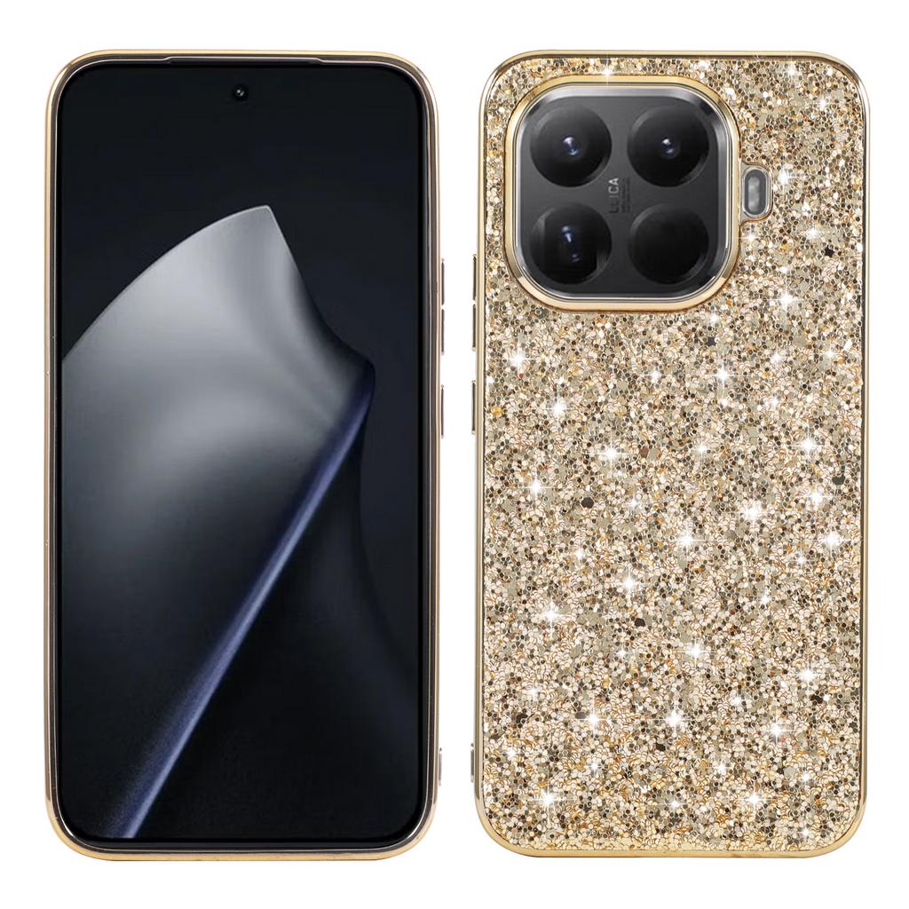 For Xiaomi 15T Pro Case Electroplating TPU + PC Sparkling Glitter Phone Back Cover