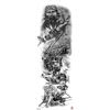 Waterdichte tattoo stickers voor de hele arm: Jezus, Maagd Maria, Kroon, Leeuw-ontwerp