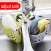 Faucet Hanging Basket Sink Organizer for Sponge, Drain Basket, and Veggie Washer