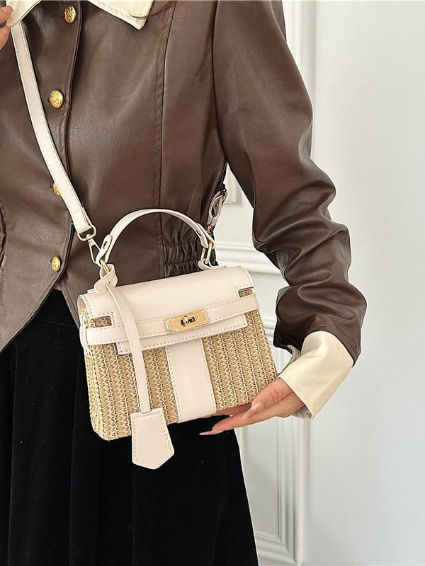 2025 Kelly Bag: Trendy Women's Straw Woven Crossbody for Seaside Vacations and Beach Outings
