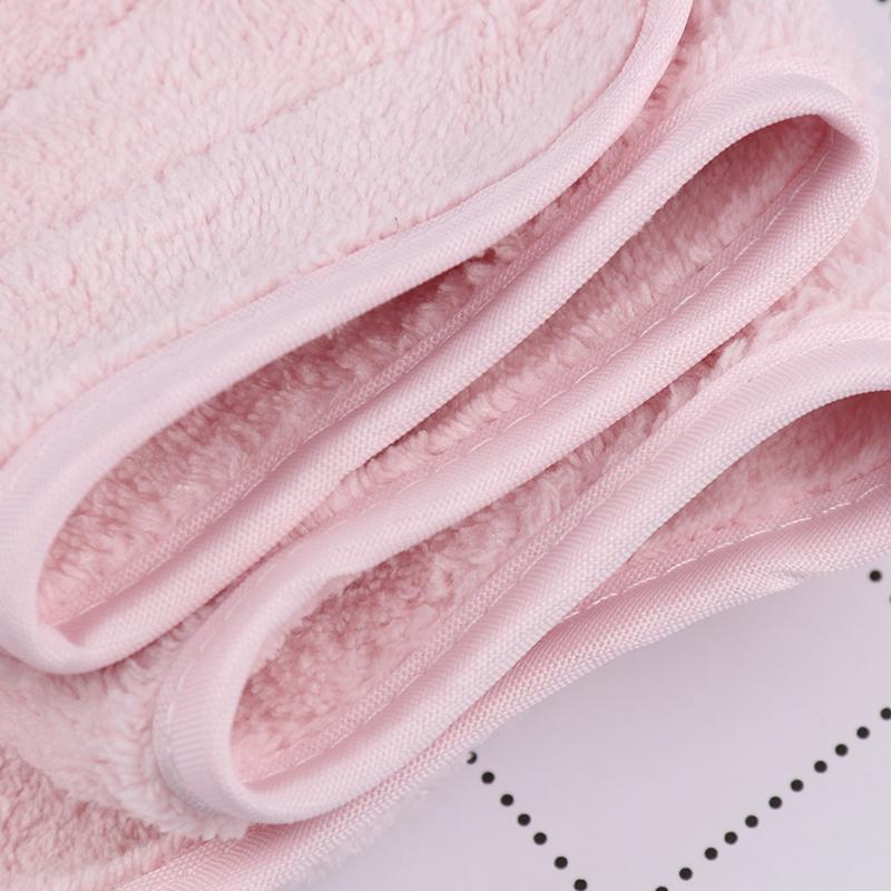 Adjustable Facial Hairband Makeup Head Band Toweling Hair Wrap Shower Cap Towel