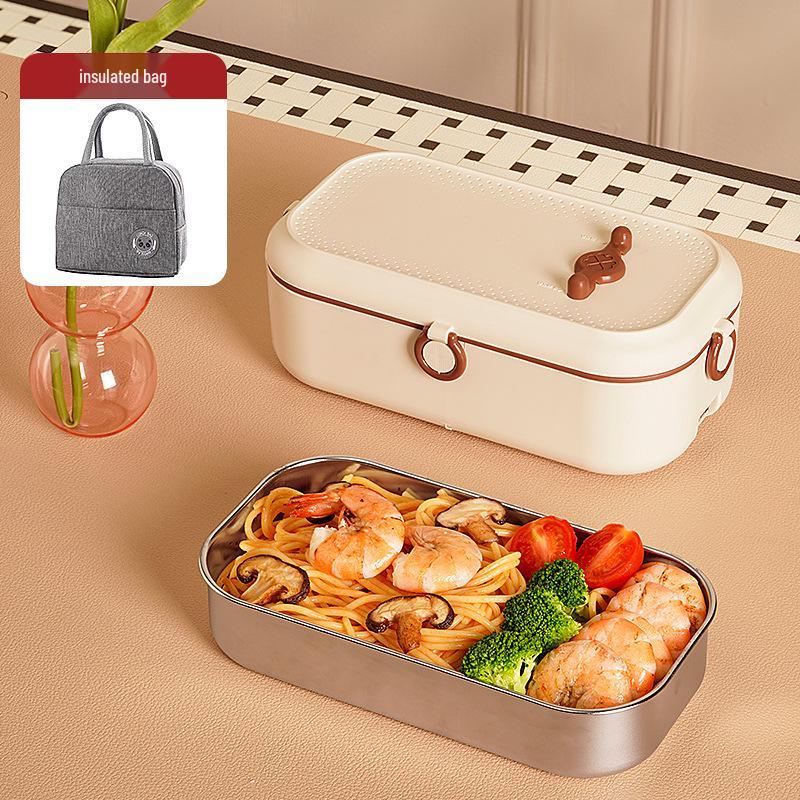 Isolerad elektrisk uppvärmd matlåda för en person