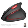 HXSJ Wireless Mouse Vertical Mice Ergonomic Rechargeable 3 DPI Optional Adjustable 2400 DPI Mouse