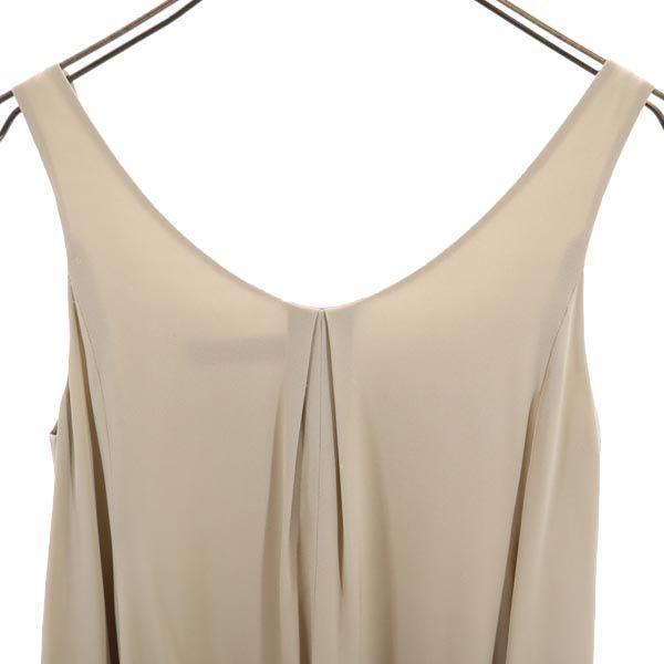 FOXEY Silk Blend No sleeve one piece 38 beige Women Used