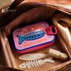Przenośny organizer na biżuterię Puszka na sardynki Pudełko do przechowywania, Etui podróżne zapobiegające plątaniu, Małe pudełko na lekkie retro plastikowe naszyjniki i kolczyki