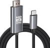 4K Compatible HDMI To HDMI HDMI To USB 3M Nylon Cable for Smartphone TV AV Monitor Compatible with iPad iPhone and Galaxy Monitor Extension Cable