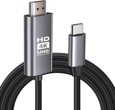 4K Uyumlu HDMI - HDMI HDMI - USB 3M Naylon Kablo Akıllı Telefon TV AV Monitör için iPad iPhone ve Galaxy ile Uyumlu Monitör Uzatma Kablosu