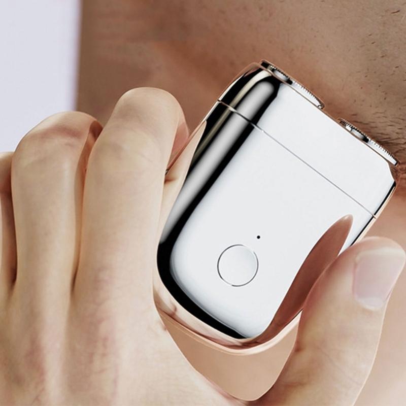 Mini Electric Shaver For Men Pocket Rechargeable Portable Magnetic Trimmer Face Beard Razors Hair Trimmer Shaver