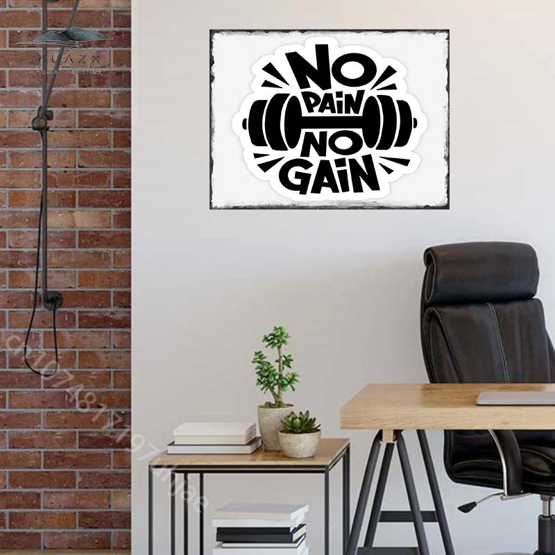 GYM Is My Life Posters Metal Signs Painting Wall Aesthetical Decoration for Home Bedroom Room Pub Tin Sign Decorative Plaques
