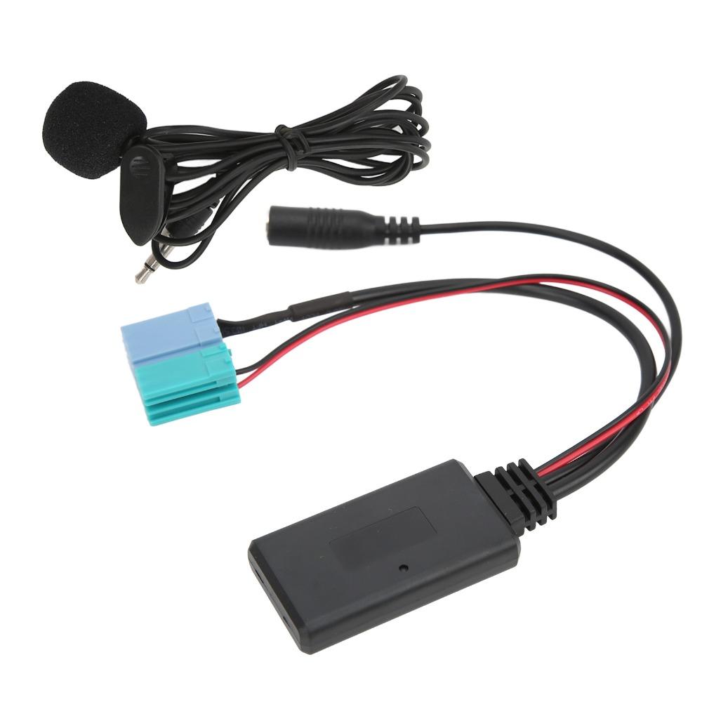 6+8 Pin Bluetooth AUX IN Adapter Hands Free Hands Free Microphone Car AUX in Adapter for VISTEON Radio Since 2007 Vehicle Use