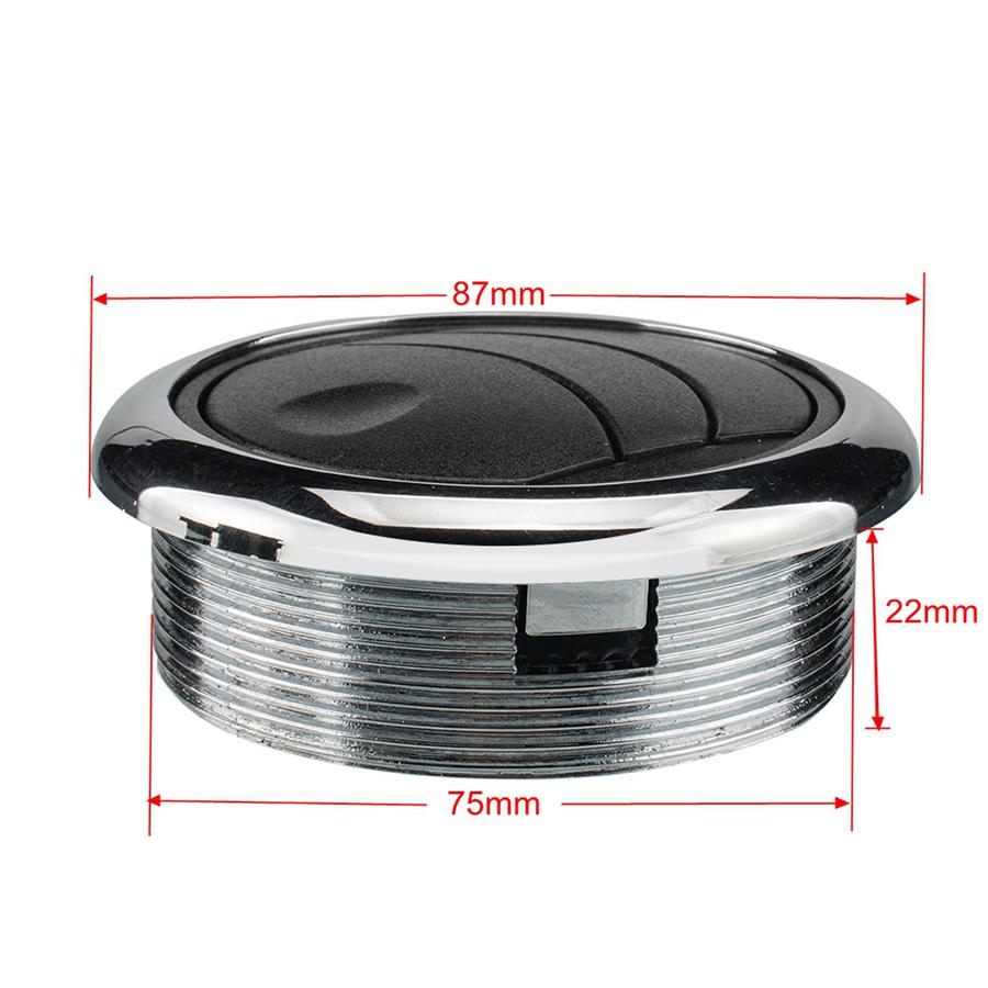 2pcs 75mm Round A/C Air Conditioning Outlet Vent For Car Truck Boat Yacht RV Bus