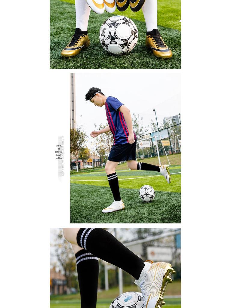 Zhenzu Dziecięce Złote Korki Piłkarskie High-Top