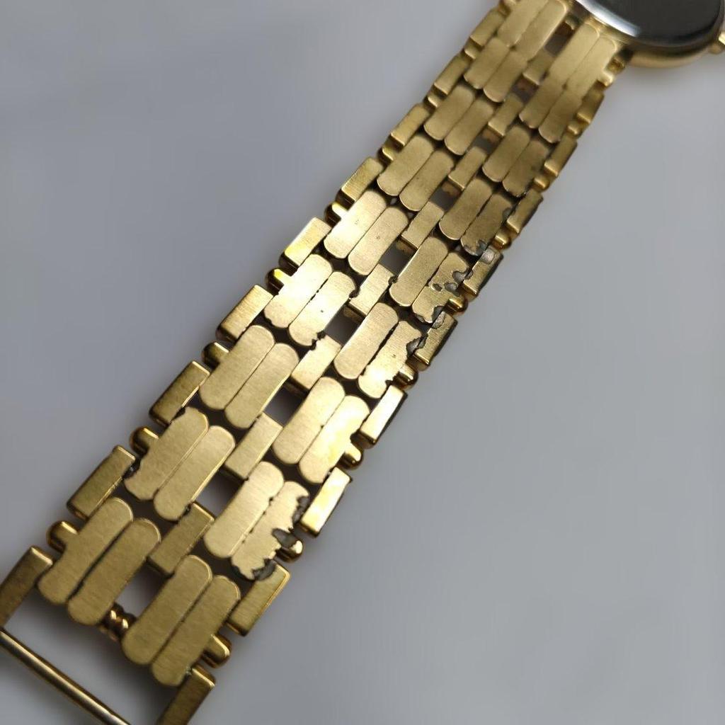Used LONGINES quartz watch gold dial