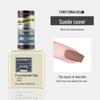 Rainie Nail Gel Builder: Strengthening Base & Tempered Top Coat with Matte Glass Sealer & Nail Tip Adhesive.