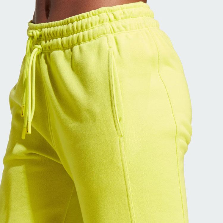 Adidas X Stella McCartney Regular Sweat Pants Solid Logo Jogger Knit Pants Women Bottoms Bright-Fluorescent-Green IA1512