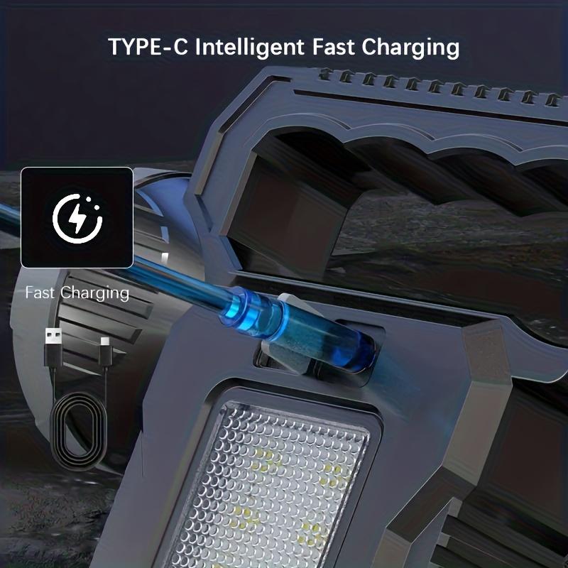 Multi Functional LED Solar Camping Light, Rechargeable Searchlight,can Be Hung,with Side Lights,suitable for Outdoor Hiking and Camping,power Outage