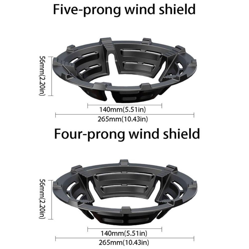 Black Color Wok Rings Cast Iron Pan Stand Wind Shield Cooker Support  Household Use