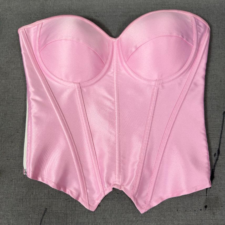 Damski Pasiasty Kształtujący Bielizna Podtrzymująca z Fiszbinami - Styl Dworski