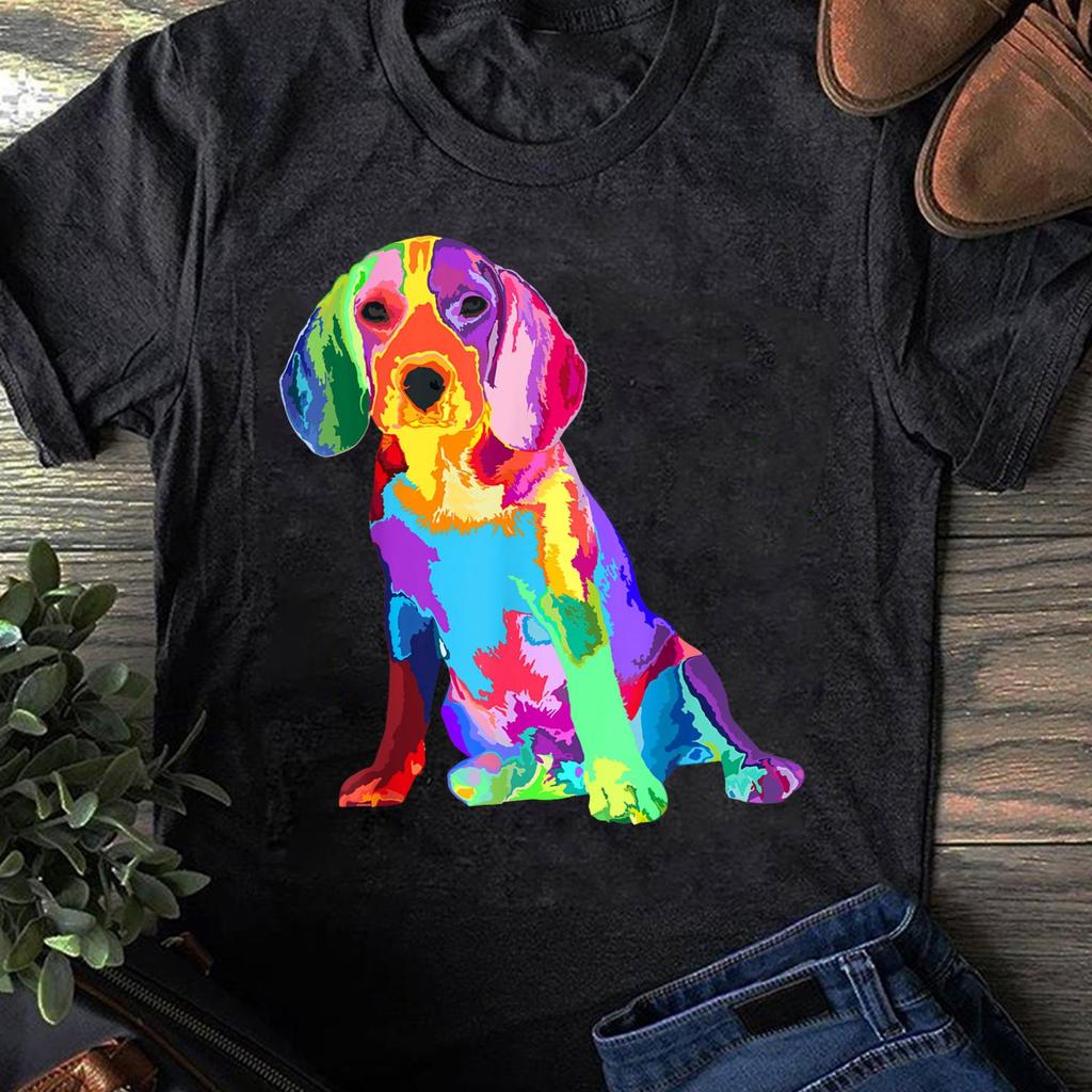 Colorful Beagle T-Shirt: Dog Lover Gift