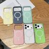 2-in-1 Corrugated Magnetic Suction Suitable IPhone 17pm Phone Case Apple 16 ProMax Frosted 15pm Protective Cover