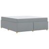 Bed Frame with Mattress Light Grey 180 x 200 cm Fabric