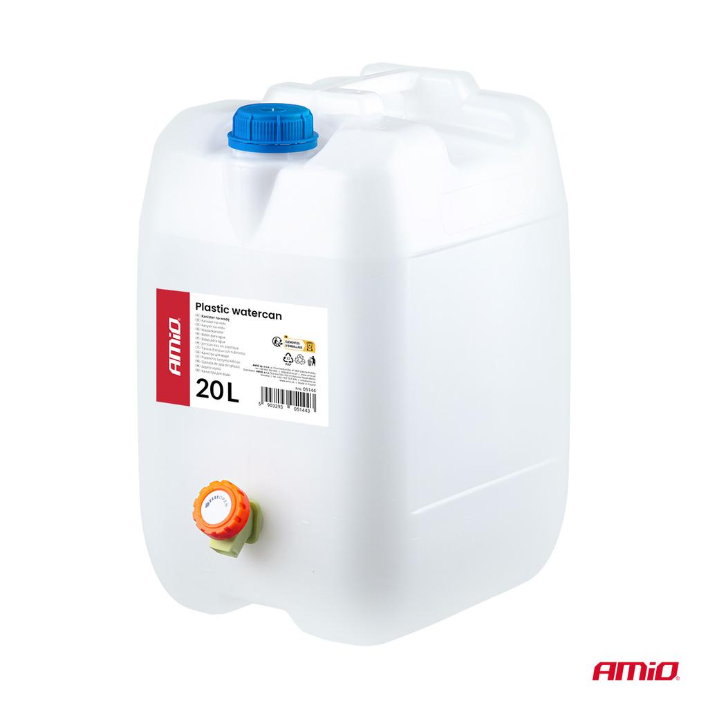 Canister Plastic Water Tank with Tap 20L White Amio-05144