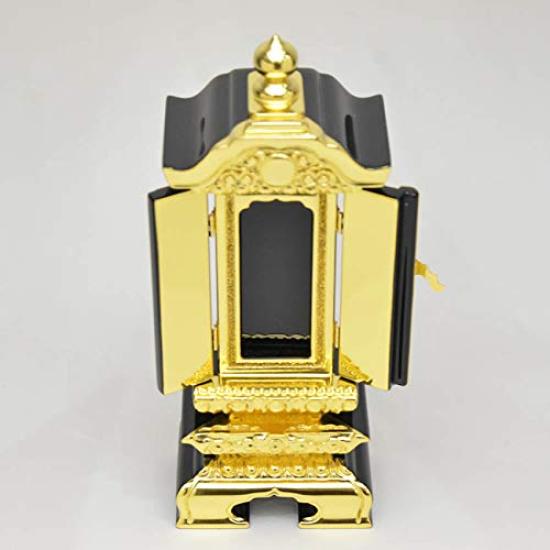 Hasegawa Buddhist Altar Memorial Tablet, Double Rotating Memorial Tablet, 3 inches, Pure Gold Front, Center Plate, Original, Separate Top Coat,