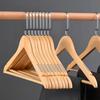 10 STÜCKE Retro Holz Kleiderbügel, Rutschfester Hemd Kleiderbügel mit 360° Drehhaken, Schrank Organizer Garderobenständer für Kleid Jacke