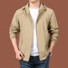 Men's Loose Casual Outdoor Large-sized Hooded Windbreaker Long-sleeved Jacket