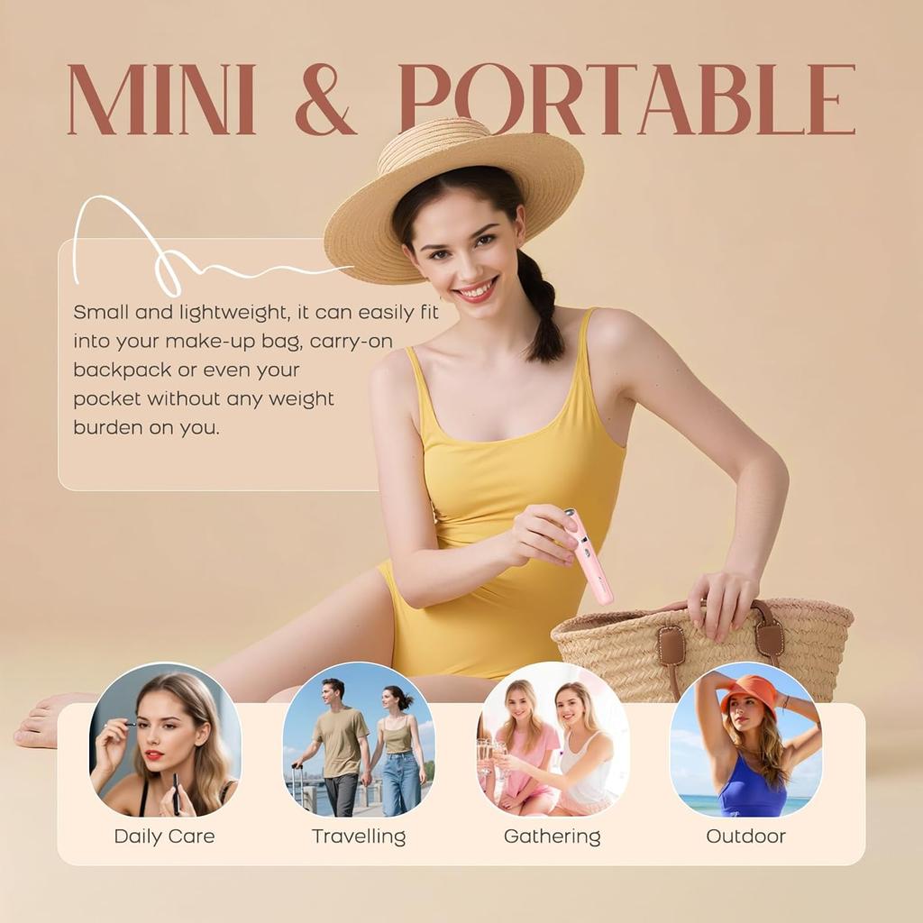 Epilator for Women, 2-in-1 Facial Hair Removal Epilator, Painless Designed Hair Remover with Built-in LED Light for Precision, Smooth Glide Hair