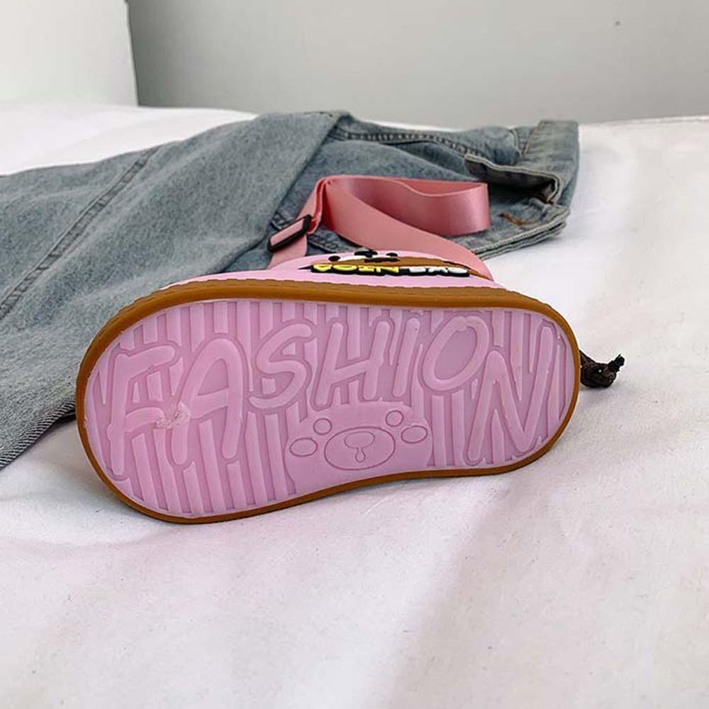 Cute Bear Boots Drawstring Bag Versatile Small Phone Purse Waterproof Cartoon Pouch Shopping