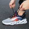 Blade Men's Shoes Breathable Thin Mesh Running Non Slip Soft Bottom Large Hollow Sports Leisure