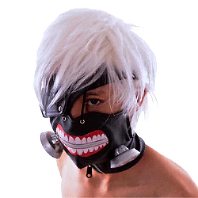 Abuqino Eye and Wig for School and Photo Shoots 3-Piece Set Mask, Mask, Cosplay, Halloween, Parties, Costumes, Festivals,