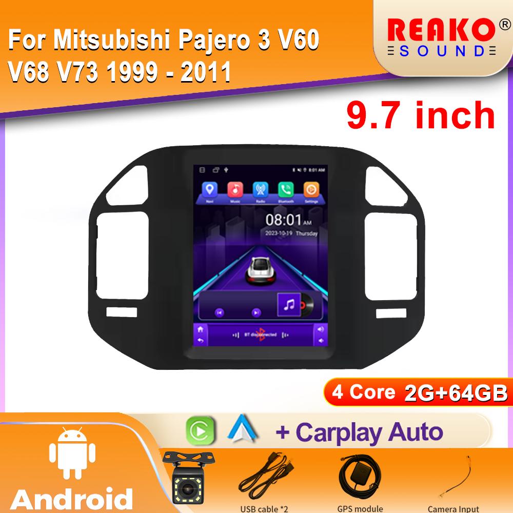 WIFI For Mitsubishi Pajero 3 V60 V68 V73 1999 - 2011 Android Auto Car Radio GPS Navigation Multimedia Stereo Carplay 2din DVD