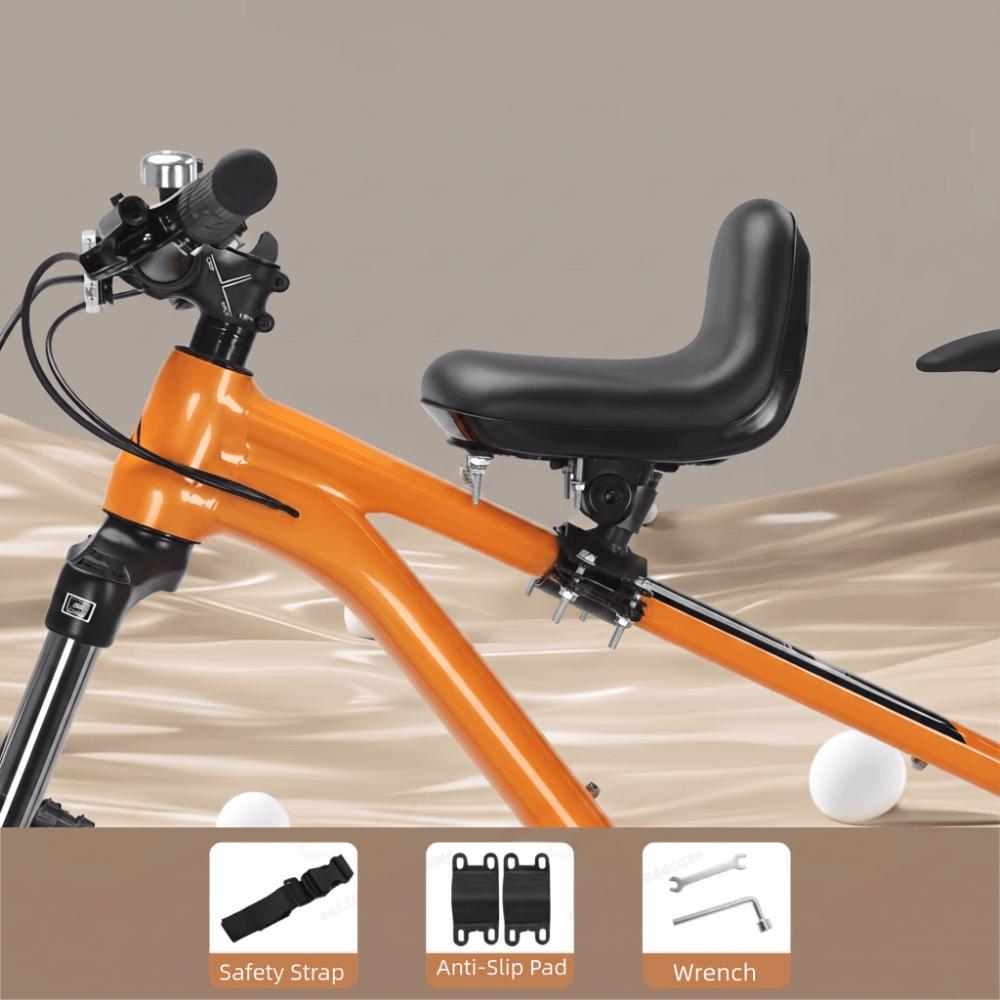 Vollumschließender sicherer Fahrrad-Kindersitz, vorne montiert, Mountainbike-Kindersitz, Radfahren