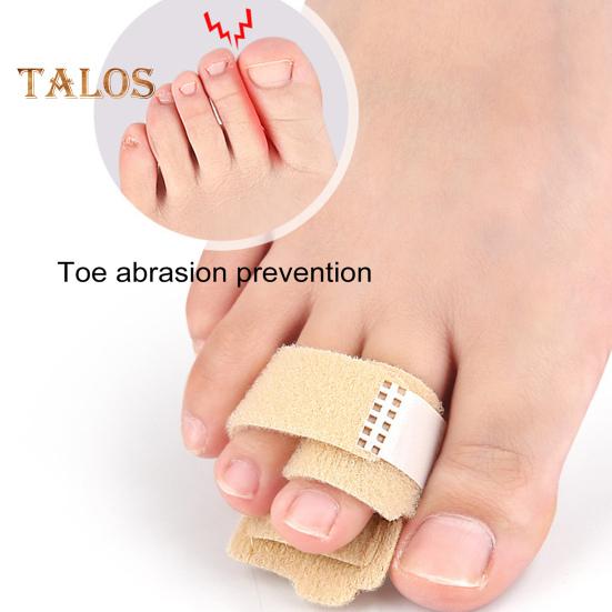 Toe Separator Bunion Corrector Big Toe Spacer Hammer Toe Straightener Fabric Lining Splint with Built-in Aluminum Plate Support for Overlapping Toes