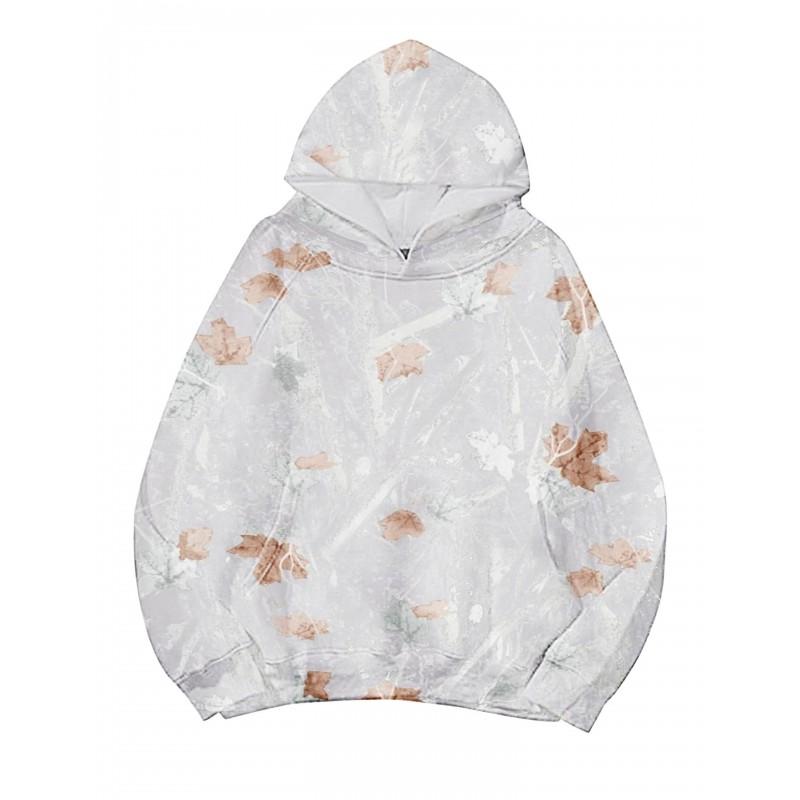 Womens Oversized Hooded Sweatshirt With 3D Print Loose Fit Casual Top 2025