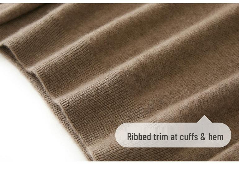 Autumn Winter Cashmere Knit Base Layer: Soft, Comfortable, Versatile Solid Color Pullover