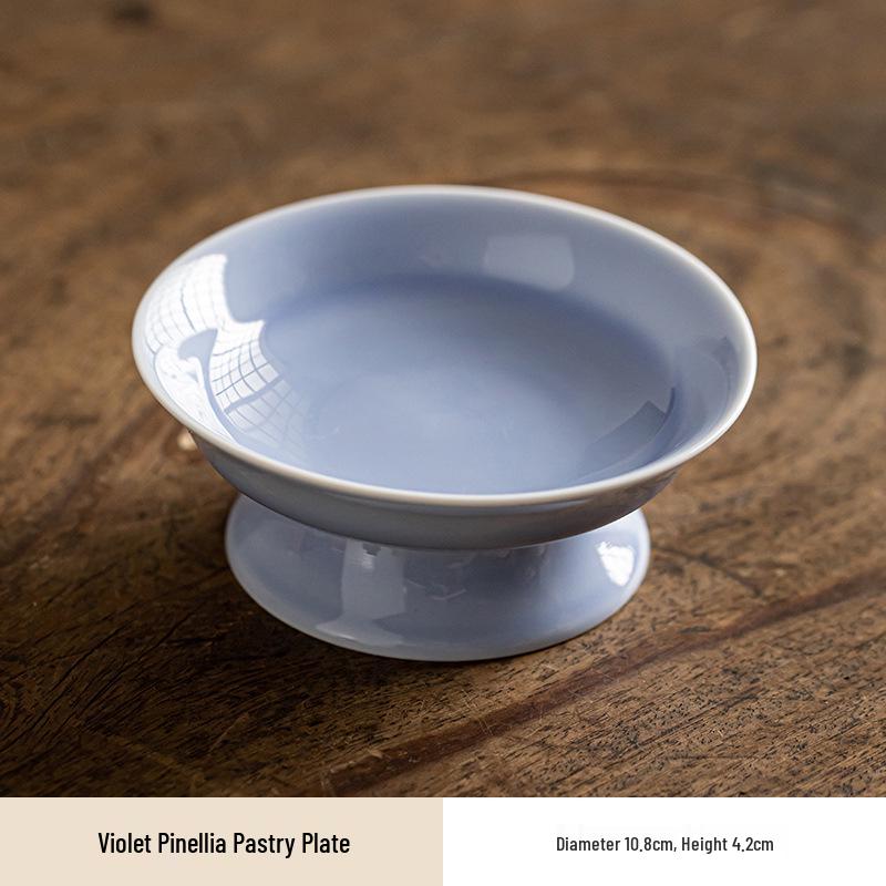 Elegant Ceramic High-Footed Fruit and Pastry Display Plate