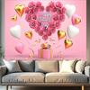 Happy Mothers Day Party Background Thanks Mother Flower Rose Heart Floral Pink Photography Backdrop Photo Studio Props