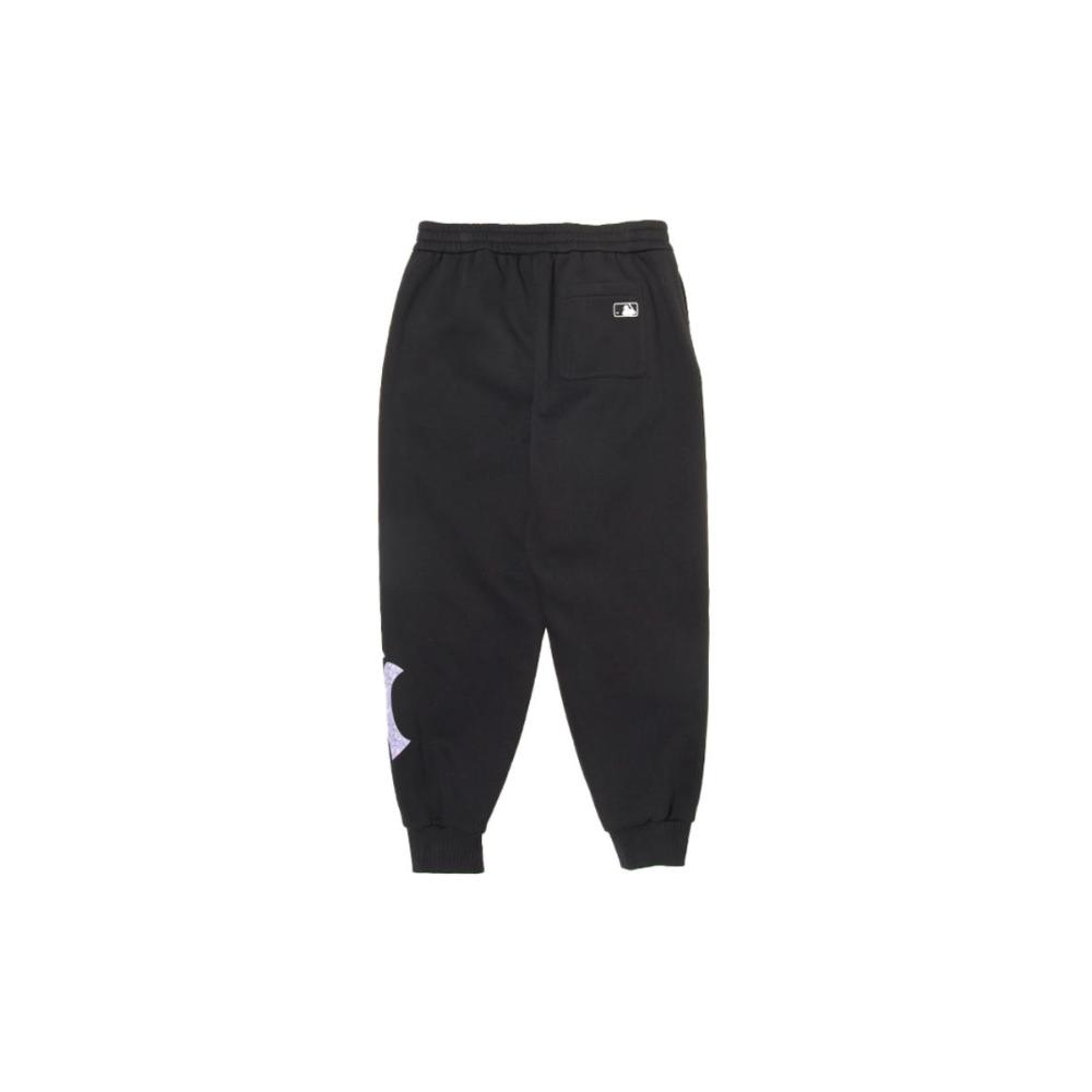 MLB New York Yankees Monogram Big Lux Soft Comfortable Breathable Sweatpants Unisex Pants Black 3APTM0746-50BKS