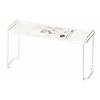 Pearl Metal Kitchen Rack, White, 33.5cm Wide, Slim Stackable Shelves, Blanc Kitchen, HB-4447
