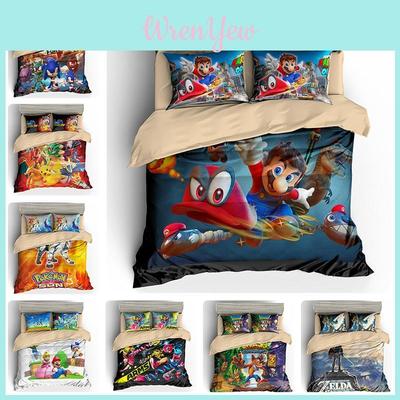 Conjunto de Roupa de Cama Premium Estilo Nórdico Personalizável de Três Peças Com Estampa Digital Para Conforto Luxuoso