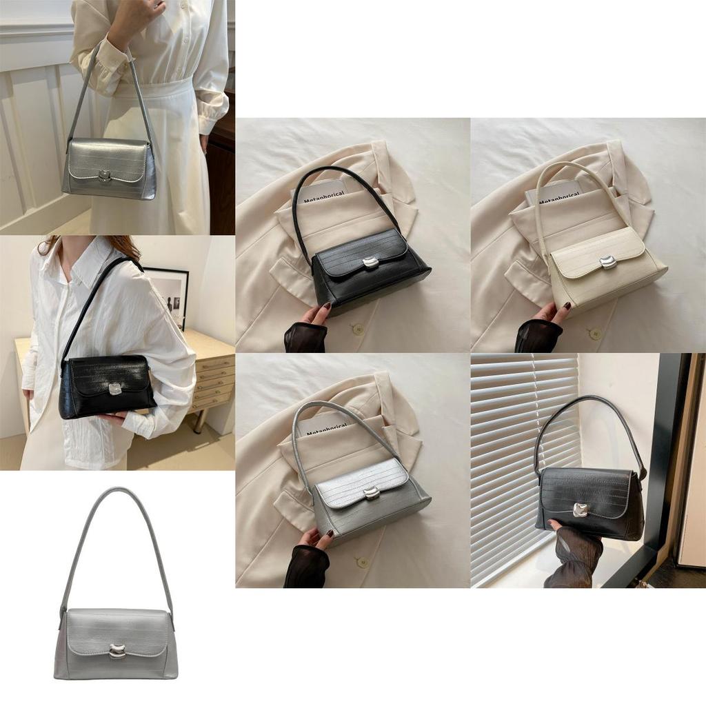 Vintage Chic Underarm Bag For Women Stylish Minimalist Shoulder Tote Handbag 2024