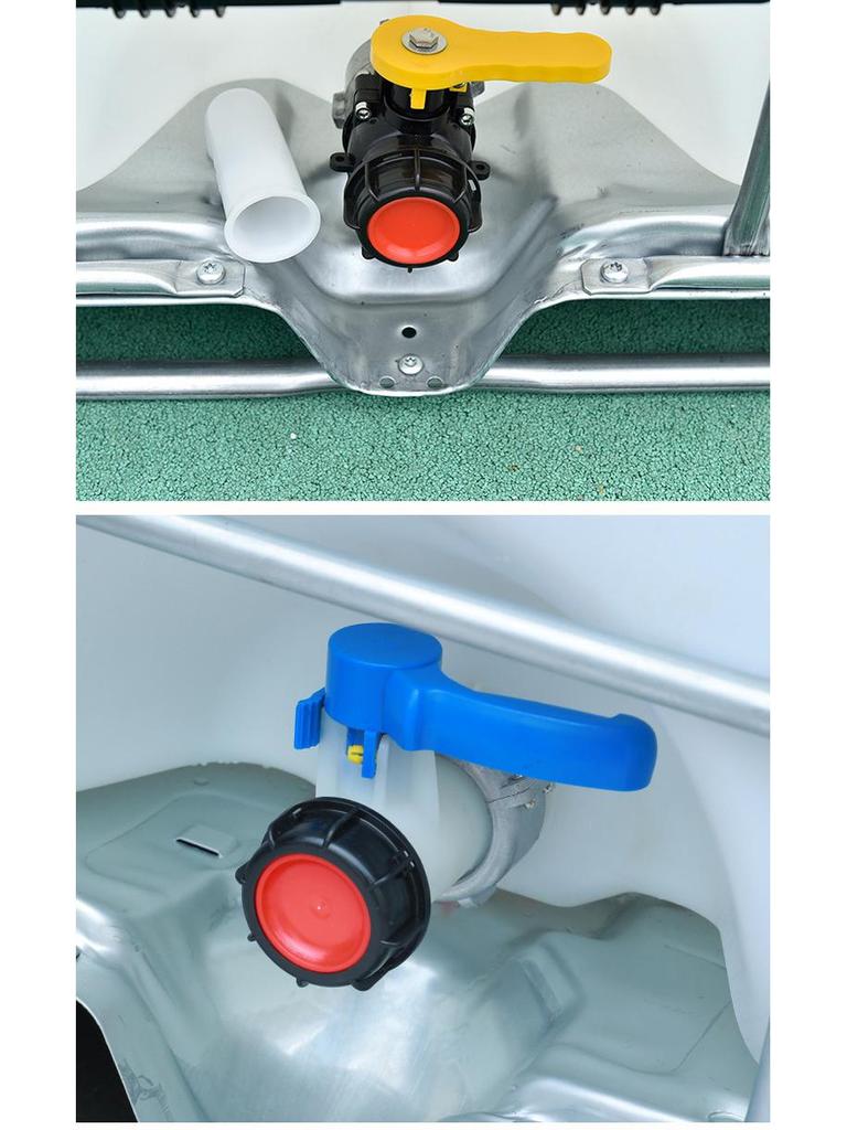 IBC 1-Ton Barrel Valve Set: Acid & Alkali Resistant Butterfly and Ball Valves, DN50, for Plastic Barrel Discharge.